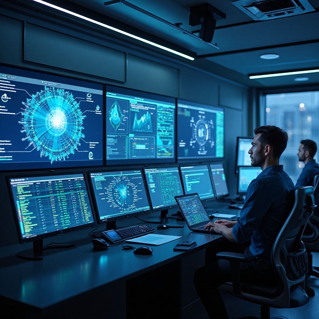 Centro de control y monitoreo de red de carga