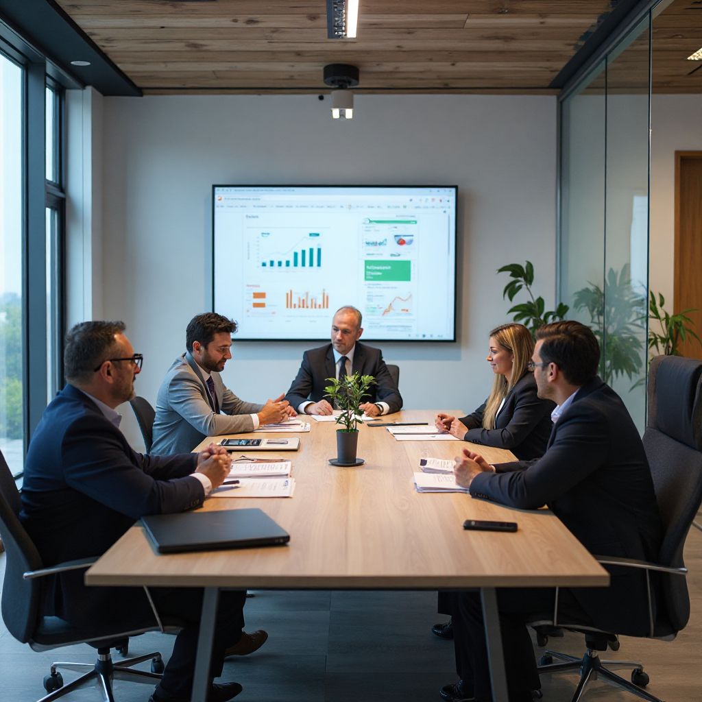 Reunión estratégica del equipo directivo